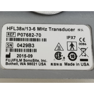 SonoSite - HFL38x - 13-6 Mhz -  Linear Probe - Transducer