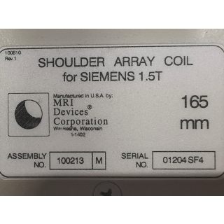 Siemens - Shoulder Array Coil 165 mm Small 5516583 - 63 MHZ/1.5T