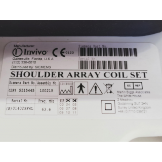 Siemens - CP Shoulder Array Coil - 5515445 - 63 MHZ/1.5T
