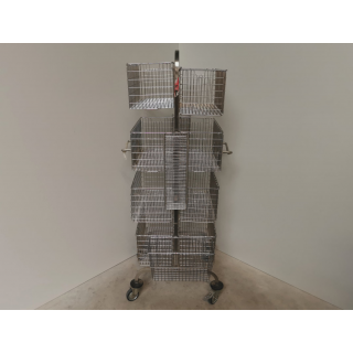 stainless steel trolley - Blanco - with baskets