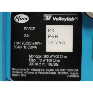 Generator HF surgery - Valleylab - Force FX