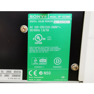 Sony - UP-D23MD - Color Video Printer