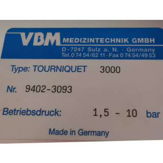 Tourniquet - VBM Medizintechnik - tourniquet 3000