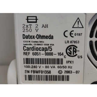 patient monitor - GE - Datex CARDIOCAP 5