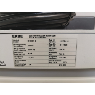 Generator HF surgery - Erbe - ICC 350 incl. foot switch
