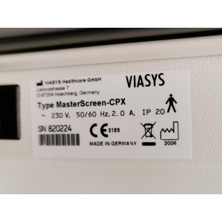 Bodyplethysmography - Viasys - MasterScreen-CPX
