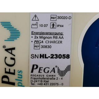 Ambulatory Infusion Pump - Pegasus GmbH - PEGA plus REF 30020-D - Tragbare Infusionspumpe