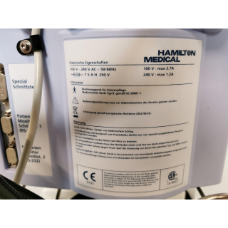 Ventilator (Intensive Care Ventilator) - Hamilton Medical AG, Bonaduz, Schweiz - G5 - Beatmungsger&auml;t (Intensivpflege-Beatmungsger&auml;t)