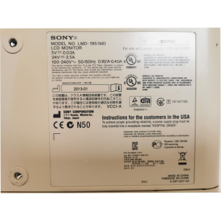 Medical LCD Monitor (LMD-1951MD) &ndash; Sony &ndash; LMD-1951MD &ndash; Medizinischer LCD-Monitor (LMD-1951MD)