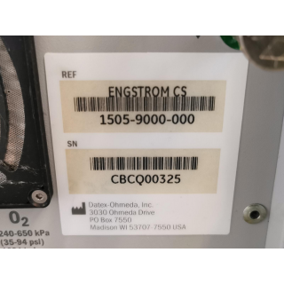 Critical Care Ventilator &ndash; Datex Ohmeda, Inc. (GE Healthcare) - Engstrom CS - Intensivbeatmungsger&auml;t