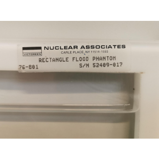 Rectangle flood phantom - Nuclear Associates / Victoreen - Model 76-801, - Rechteckiges Flut-Phantom