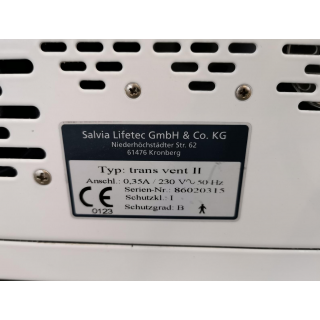 Emergency and Transport Ventilator &ndash; Salvia Lifetec &ndash; TransVent II &ndash; Notfall- und Transportbeatmungsger&auml;t