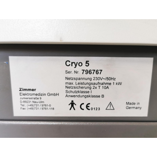 Laser Cooling Chiller - Zimmer - Cryo 5 - Laser-K&uuml;hlger&auml;t