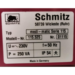 Electric examination and gynecology chair &ndash; Schmitz u. S&ouml;hne &ndash; medi-matic Series 115 &ndash; Elektrischer Untersuchungs- und Gyn&auml;kologiestuhl
