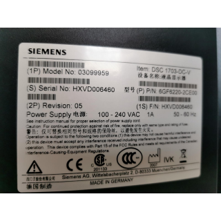 Medical LCD Monitor - Siemens - DSC 1703-DC-V - Medizinischer LCD-Monitor