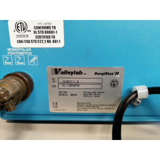 Electrosurgical generator&ndash; Valleylab / Tyco &ndash; SurgiStat II &ndash;Elektrochirurgieger&auml;t