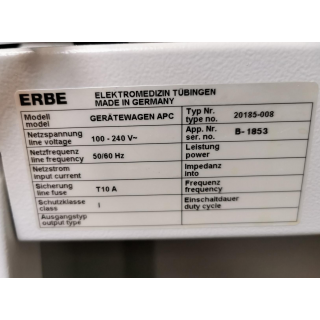 Electrosurgical and Argon plasma coagulation system&ndash; ERBE&ndash; ICC 200 + APC 300 &ndash; Elektrochirurgisches und Argon-Plasma-Koagulationssystem