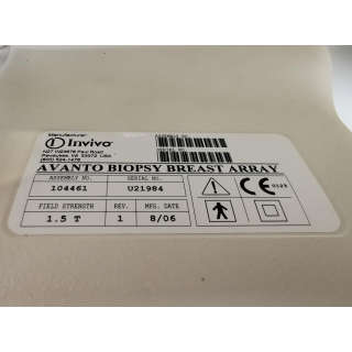 Breast biopsy coil array for 1.5T MRI systems - Invivo - Avanto Assembly No. 104461 - Biopsie-Brustspule (Array) f&uuml;r 1,5T MRT