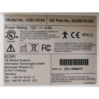 Patient Monitoring System with Display - GE Healthcare - Solar 8000 with MD15 Monitor - Patienten&uuml;berwachungssystem mit Display