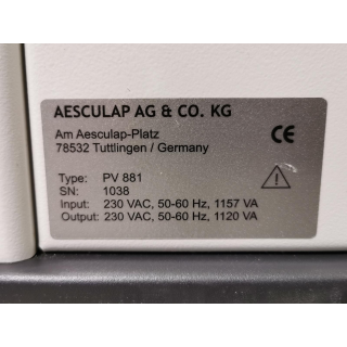 Equipment Trolley &ndash; Aesculap &ndash; PV 881 &ndash; Ger&auml;tewagen