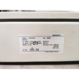 OR Table System &ndash; Maquet &ndash; 1150.30A0 / 1150.81A0 / 1150.01C1 &ndash; OP-Tisch-System