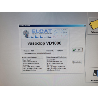 Vascular Doppler Diagnostic System &ndash; ELCAT GmbH &ndash; VASODOP VD1000 &ndash; Vaskul&auml;res Doppler-Diagnosesystem