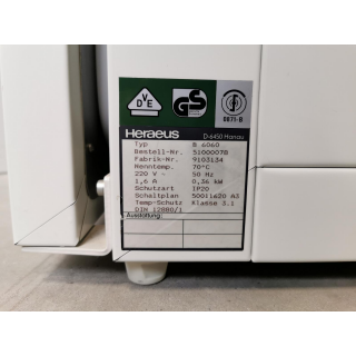 Laboratory Incubator &ndash; Heraeus &ndash; B 6060 &ndash; Laborbrutschrank