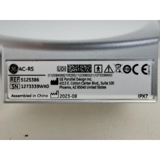 Convex Ultrasound Probe &ndash; GE Healthcare &ndash; 4C-RS / 5125386 &ndash; Konvexe Ultraschallsonde