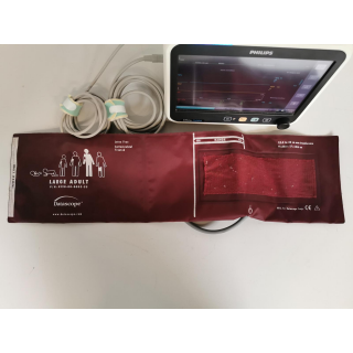 Patient Monitor with NIBP Cuff &ndash; Philips &ndash; CM100 &ndash; Patientenmonitor mit NIBP-Manschette