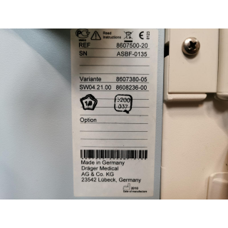 Anesthesia Workstation &ndash; Dr&auml;ger &ndash; Primus IE &ndash; An&auml;sthesiearbeitsplatz