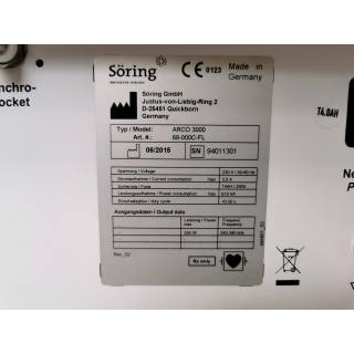Electrosurgical System &ndash; S&ouml;ring &ndash; ARC 300 / Synchro-Socket &ndash; HF-Chirurgiesystem
