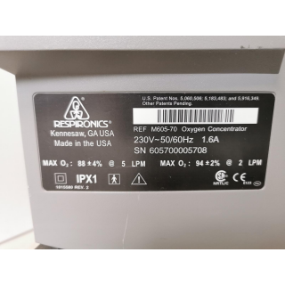 Oxygen Concentrator &ndash; Respironics &ndash; Millennium M605-70 &ndash; Sauerstoffkonzentrator