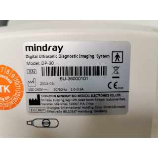 portable Ultrasound - Mindray DP-30 - incl. Convex Sonde