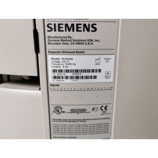 Ultrasound - Siemens - Antares Stellar Plus  - Linear + Convex